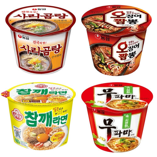 컵라면 큰사발 4개 세트